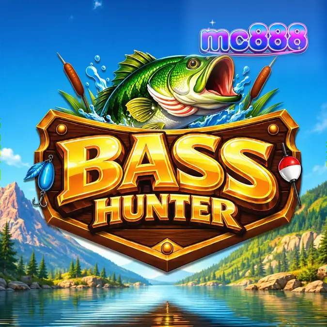 Tampilan visual slot Bass Hunter dengan elemen bertema memancing