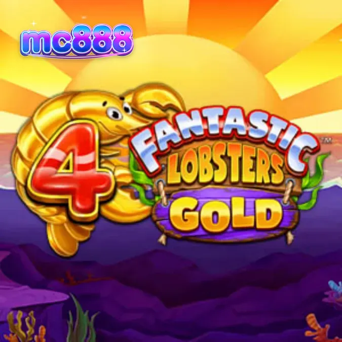 Tampilan visual bawah laut yang penuh warna dalam slot 4 Fantastic Lobsters Gold